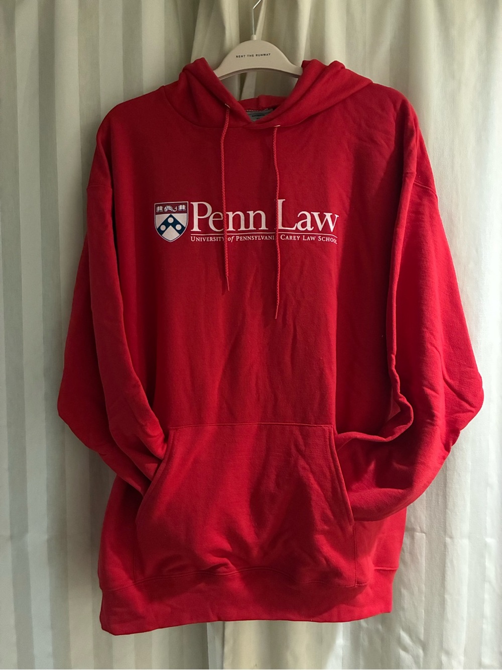 Champion Red Penn Law Hooded Sweatshirt